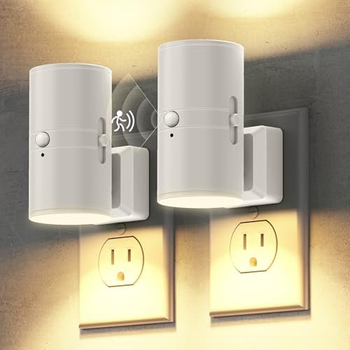 Motion Sensor Night Light, Motion Activated Plug in Night Lights | 2 Pack, 0-100LM Dimmable Soft White 3000K, Motion Sensor Light Indoor for Bathroom Hallway Bedroom Stairway Kid Elderly Pet - color: White Motion sensor-3000K, size: 2 Pack