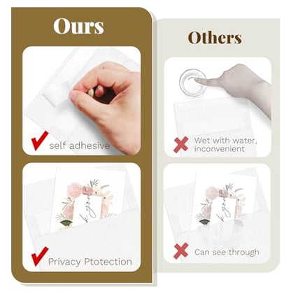 Blank Note Cards (Not Folded) and Envelopes 5 x 7, Goefun White 100 Pack - color: White, size: 5x7