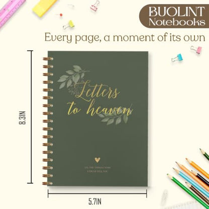 Memorial Gifts Journal for Women Men 5.5x8.6in(Green) - color: Green