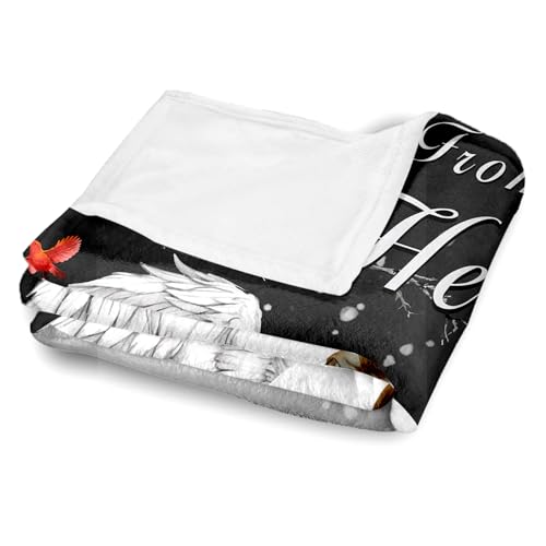 Arovene Ship Next Day, Custom Memorial Blanket with Photo - Printed in USA, A Hug from Heaven Blanket, Personalized Sympathy Gifts for Loss of Loved One Dad Mom Husband Wife Friend Dog Memorial Gifts - color: Style 04