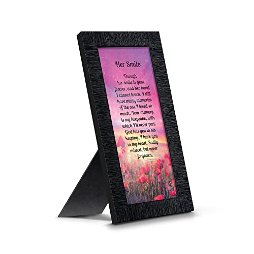 Crossroads Home Décor Sympathy Gifts for Loss of Mother, Condolence Gift, In Loving Memory Memorial Gifts for loss of Wife Picture Frame, 7366CH - color: Charcoal