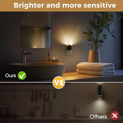 L LOHAS LED Night Light, Dimmable Bubble Night Lights Plug into Wall | 2 Pack Automatic Night Lights Plug in, Auto Light Sensor, Adjustable Brightness 3000K LED Night Light, Bedroom Hallway Hom - color: Bubble-3000K, size: 2 Pack