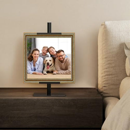 Adjustable Tabletop Picture Frame Stand,Heavy Metal Base Adjustable Size Table Easels for Display,Picture Frame Holder Art Display Stand,Art Poster Rack,for Home Office Galleries