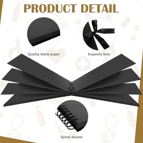 AmazingSpark Birthday Guest Book Set Memory Photo Guest Book Black Gold Decoration Birthday Gift for Men Women Wood Signature Photoprop Party Supply Sign Picture Album for Party Event(Universal) - size: Universal