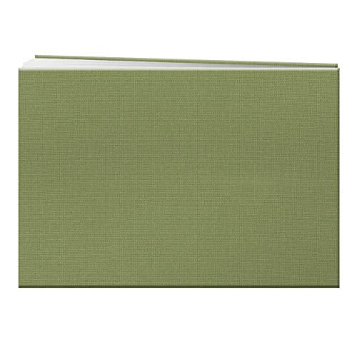Pioneer 5 Inch by 7 Inch Postbound Fabric Frame Front Memory Book, Sage Green - color: Sage Green, size: 5"x7"