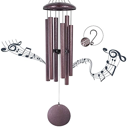 ASTARIN Wind Chimes Deep Tone, 36 Inch Large Metal Windchimes Outdoor - size: 36" Bronze