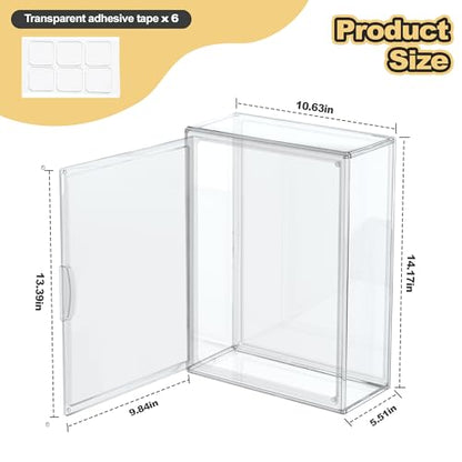 BOHOIDEE 10 x 14 Shadow Box Frame Display Case with Magnetic Door, Clear Acrylic Shadow Memory Box Frame for Flower Baby Pet Wedding Photo(1, Medium-Clear) - size: Medium-Clear