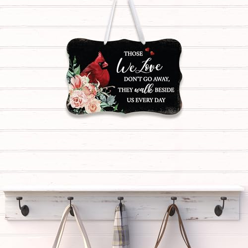 LifeSong Milestones Memorial Wall Hanging Signs Bereavement Keepsake Condolence Funeral Gift For Loss of Loved One 8x12 (Those We Love Don't Go Away (Black)) - color: Those We Love Don't Go Away (Black)