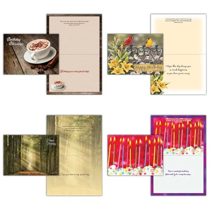 It's Your Birthday KJV Cards, 24 Count | Cheerful Birthday Greetings With KJV Scripture And Envelopes Make Celebrations More Meaningful And Memorable