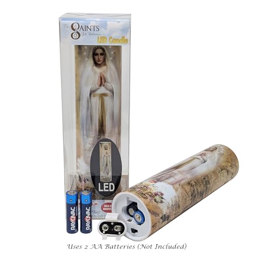 Our Lady of Good Help LED Flameless Devotional Prayer Candle