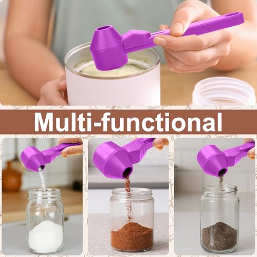 Palksky Coffee Scoop & Funnel for Reusable K Cup Refillable Coffee Pods,2 Tablespoon Coffee Measuring coffee Scooper,1PCS(Purple) - color: Purple