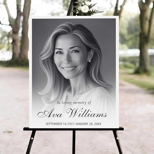 Celebration of Life Welcome Sign, Funeral Welcome Sign, in Loving Memory Sign, Celebration of Life Funeral Sign, Celebration of Life Sign, Memorial Photo Celebration of Life #Ki12 - color: Version #14
