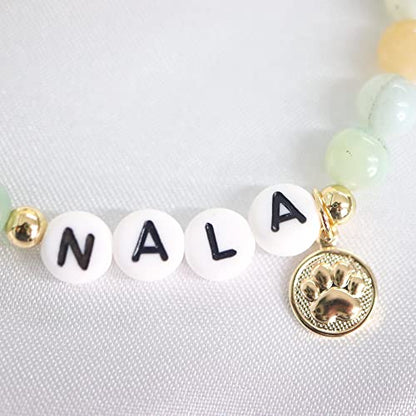 Pet Sympathy Gifts For Dogs Dog Loss Bereavement Of Rainbow Bridge Memorial Gift Passing Away Ashes Died Bracelets Women Sister Fur Custom Bracelet Pause Initial Peanuts In Memory Remembrance Cat