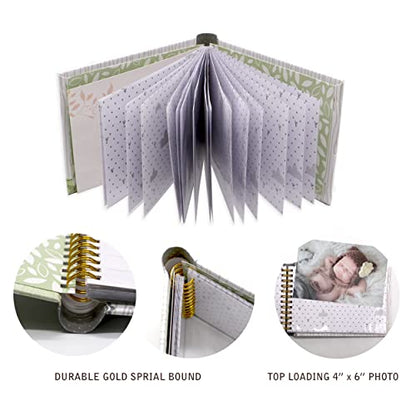 Holoary You Are So Loved Little One Grandma's Brag Book, Small Baby Photo Album 4” x 6” 32 Photos, Woodland Animals Design - size: 7.2''x4.7''