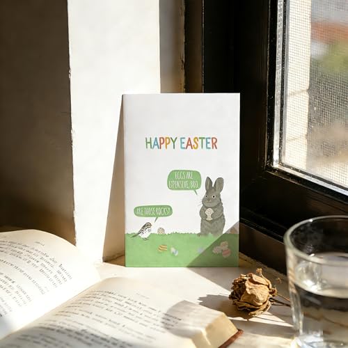 For Friends & Family from Sons Daughters or Coworkers - Funny Easter Egg Hunt Prank Gift Box with Greeting Card - color: QY-45