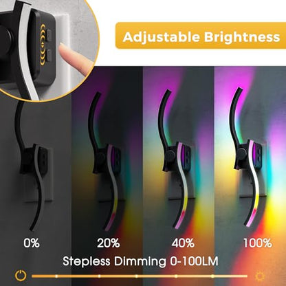L LOHAS LED Night Light, 2 Pack Night Lights Plug into Wall - color: Wave-RGB, size: 2 Pack