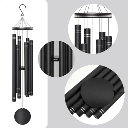 Suntimber Extra Large Wind Chimes for Outside Deep Tone,(EngravedLines,50") | Memorial Sympathy Gifts for loss of loved one, Wind Chimes Outdoor Clearance for Garden,Yard,Patio and Lawn - size: 50" Large