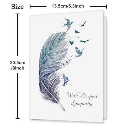 Sympathy Card for Women Men - color: QQ-75