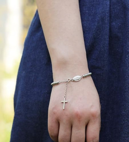 Bracelets for Women, Animal Evil Eye Bracelets, Birthday Graduation Christmas Gifts for Friends Sisters Mom Daughter - style: Virgin Mary
