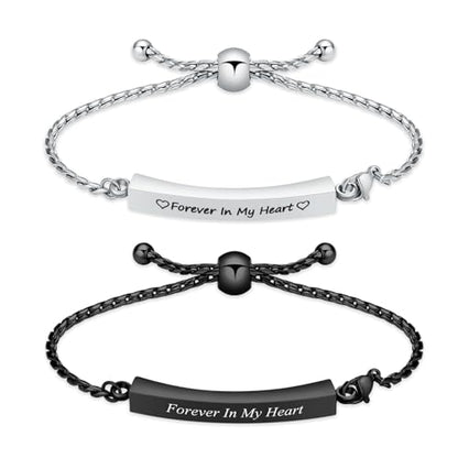 Minicremation Shiny Crystal Cremation Bracelet for Ashes for Women Cube Urn Bangle Locket Ash Holder Memorial Jewelry Bracelet Keepsake Gift - color: 2pcs