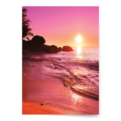 Designer Greetings For Your Words, Blank Cards 6 Pack - color: Beach Sunset