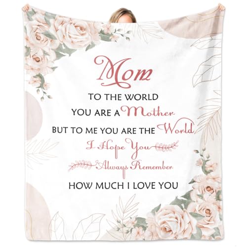 Gifts for Mom from Daughter, Mom Birthday Gifts Blanket 60"x50", Mother Gift from Son, Moms Gift Ideas for Mother's Day Christmas Anniversary Valentines Day, to My Mother Throw Blankets - color: Mother Gifts