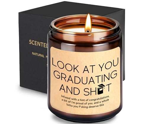 2026 Graduation Candle Gifts for Him, Her- Fun Grad Candle Gift for College - color: Graduation Gift