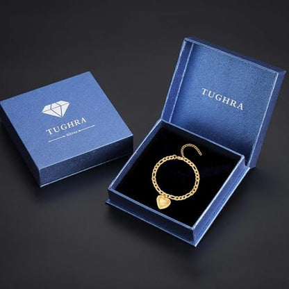 TUGHRA Gold Locket Bracelet for Women, 925 Sterling Silver Heart Photo Bracelet Lockets Memorial Keepsake Jewelry Gift for Mom, Wife, Daughter Mother's Day Birthday - style: C-Mother and Daughter