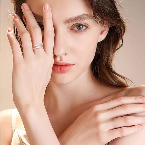 BEILIN 925 Sterling Silver Inspirational Jewelry Rings Adjustable Ring Personality Encouragement Gift for Teens Women - style: Always my granddaughter forever my friend