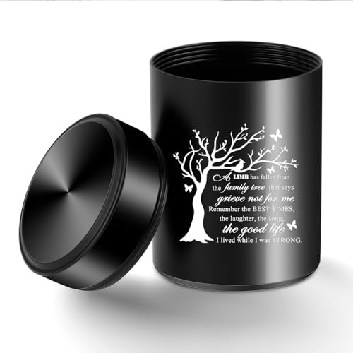 Aluminum Mini Urn for Ashes - 2.75 Inches, Tree of Life Design - Keepsake for Human Ashes Memorial