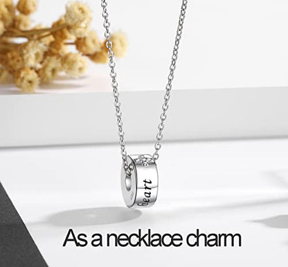 S925 Sterling Silver Urn Charm for Ashes for Women fit Pandora Bracelet and Necklace Jewelry, Memorial Keepsake Gifts Jewelry - style: barrel design