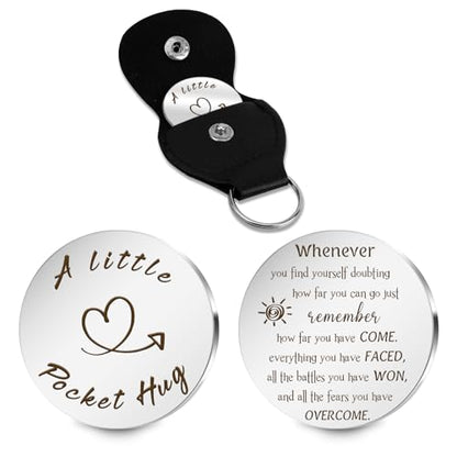 Pocket Hug Token Valentines Day Gifts For Him Graduation Gifts Back To School Gifts 2026 Eatser Basket Stuffer Keepsake - color: Insprational Sign:all the Fears You Have Overcome