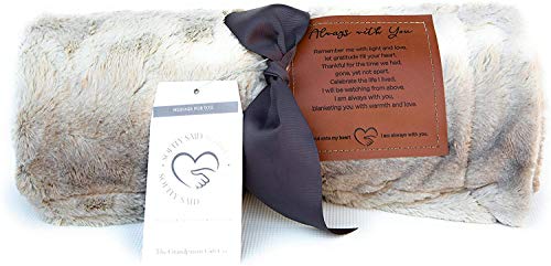 Always with You Personalized Memorial Blanket- Thoughtful Personalized Sympathy Gift to Remember Lost Loved Ones (Gray - Personalized) - color: Gray - Personalized