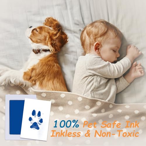 DeerZone Inkless Paw Print Kit,Dog Paw Print Kit,Dog Nose Print Kit - color: Colors, size: Medium-Large 4 Pack