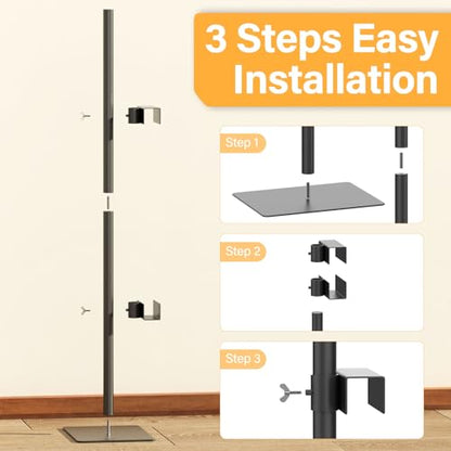 HzTinT Adjustable Tabletop Easel Stand for Picture Frames,Heavy Metal Base | Table Easels for Display,Picture Frame Holder Art Display Stand for Signs, Canvas