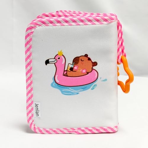 My First Baby Photo Album, 17 4x6 Photos, Soft Cloth, Pink | Children'S Mirror, for Baby Showers Picture, and Family Travel Memories - style: kapibala
