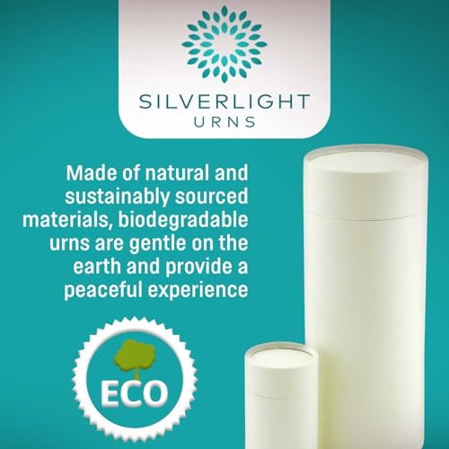 Rainbow Pond Scattering Tube, Biodegradable Cremation Urn for Ashes, Adult Sized Cremation Urn, 12.5 Inches High - color: Rainbow Pond, size: Large