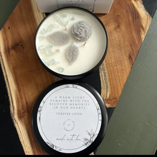 Thinking of You Memorial Candle for Loss of Loved One – Sympathy & Bereavement Gift, Grief Remembrance Candle, Natural Wax Rose, in Loving Memory Condolence Token, Loss of Loved One Gift