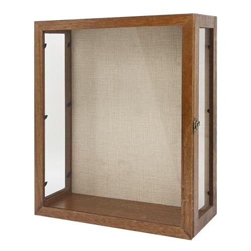 13x16x6 Extra Deep Shadow Box with 3 Removable Panels,Carbonized - color: Carbonized, size: 13x16x6