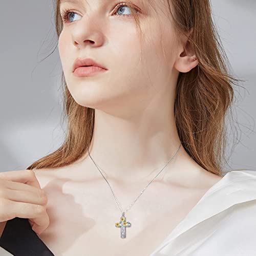 Cross Urn Necklace for Ashes 925 Sterling Silver Cremation Jewelry with Funnel Filler Kit Ashes Necklace for Human Women Girl Pets - color: G_Life of Tree Urn Necklace, style: Personalized