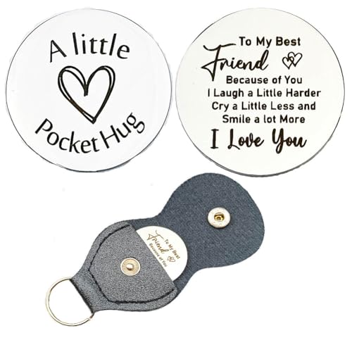 RFTWXHPN Long Distance Relationship Friendship Gifts for Women Men Pocket Hug Tokens Christmas Gift for Boyfriend Girlfriend - color: To My Best Friend