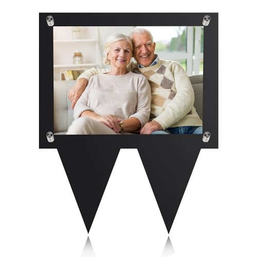 5X7 Waterproof Picture Frame for Grave, Cemetery Decorations for Grave,1pcs | Black Outdoor acrylic Picture Frame for Grave, Decorationfor Cemetery,Memorial Gifts, Sympathy Gift,Pet Photo, Decorations - color: 1PCS