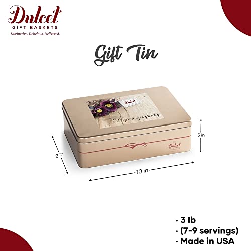 Dulcet Gift Baskets Sympathy Baskets Condolence Baskets - Grief Gifts for Women - Gift Basket Contains Individually Wrapped Slices of Pound Cake, Brownies, and Assortment of Cookies - Sympathy Gift Basket for Different Occassions - style: Sympathy