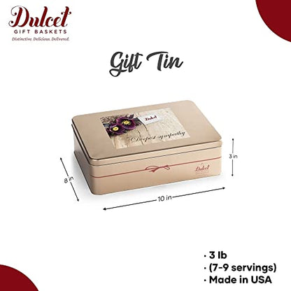 Dulcet Gift Baskets Sympathy Baskets Condolence Baskets - Grief Gifts for Women - Gift Basket Contains Individually Wrapped Slices of Pound Cake, Brownies, and Assortment of Cookies - Sympathy Gift Basket for Different Occassions - style: Sympathy