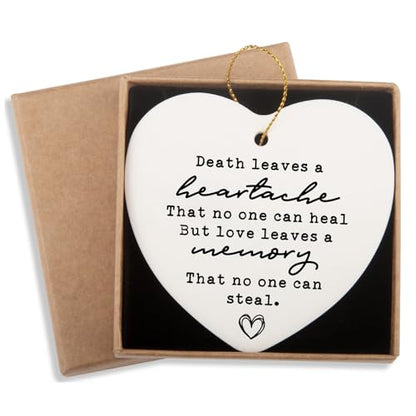 Sympathy Ceramic Ornament Keepsake for Loss of Loved One - Bereavement Remembrance Gift in Memory of Dad Mom - Condolence Keepsake - color: Bereavement