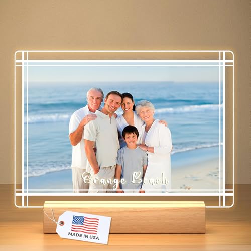 LOUISMIAA Custom Picture Frames Night Light,Personalized Photo Frame,Customized Picture Frame,Personalized Anniversary Birthday Valentine's Day Gifts for Women Same Day Shiping - color: Style 6