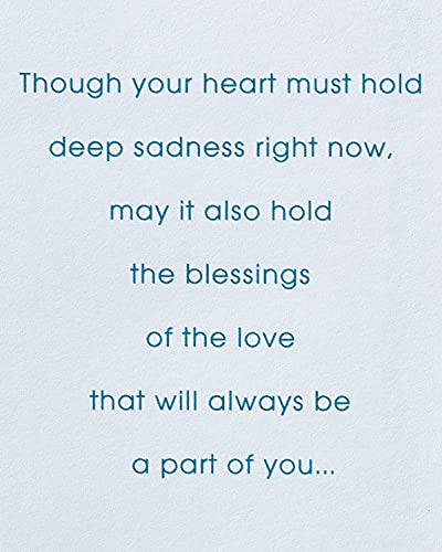American Greetings Sympathy Card for Loss (Praying That God Will Comfort Your Heart) - color: Faith, Hope, and Love