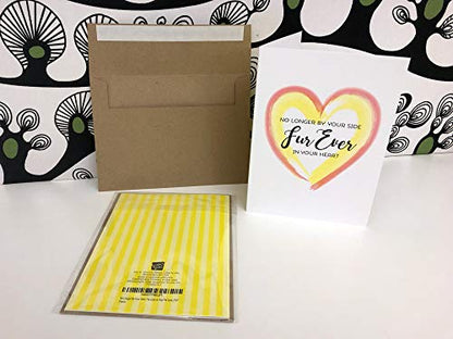 Soapbox Studio No Longer By Your Side: Keepsake Pet Sympathy Card for Dog, Cat, Horse or Any Pet Loss, 5"x7"