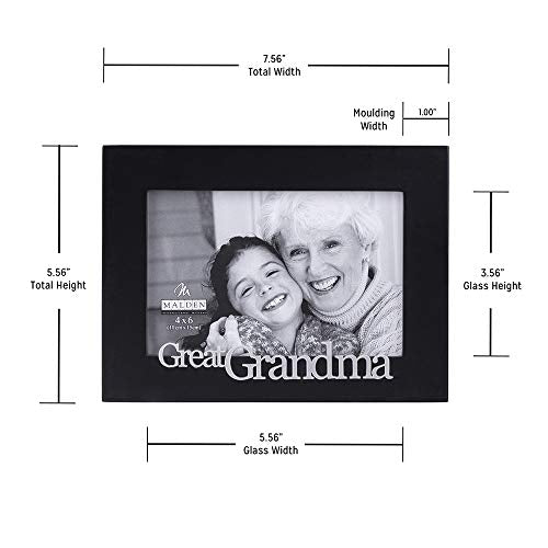 Malden International Designs Great Grandma Expressions Picture Frame, 4x6, Black (4326-46) - style: Great Grandma