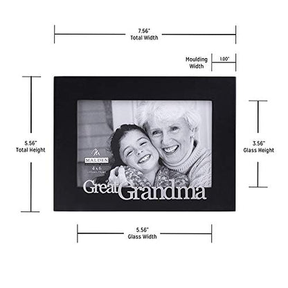Malden International Designs Great Grandma Expressions Picture Frame, 4x6, Black (4326-46) - style: Great Grandma